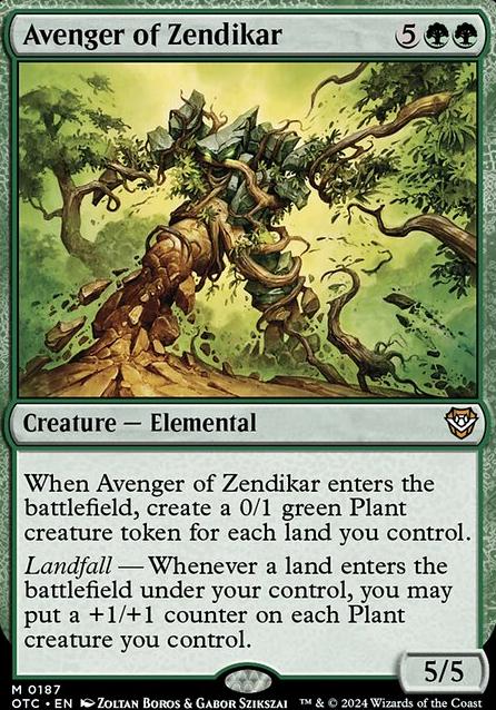 Avenger of Zendikar feature for Mono-Green Turbo Lands