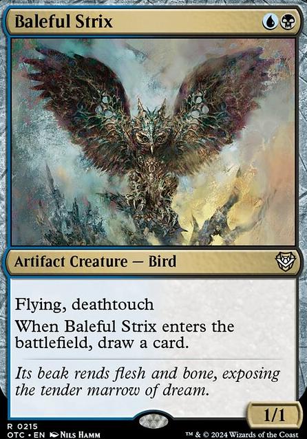 Baleful Strix feature for Leovold destroys your hand