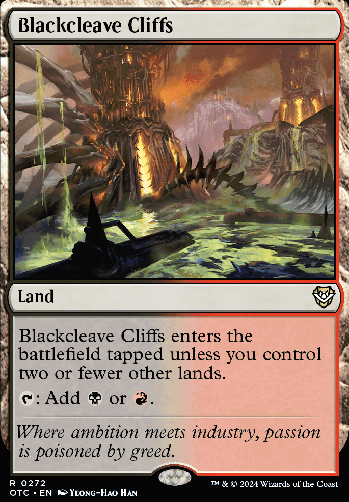 Featured card: Blackcleave Cliffs
