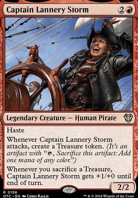Captain Lannery Storm feature for Mono red Captain Lannery Storm voltron deck