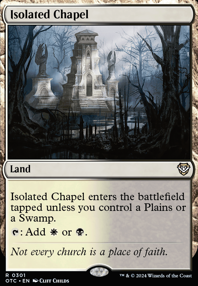 Isolated Chapel feature for orzhov enchantment hate