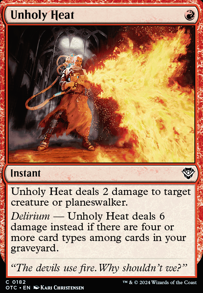 Unholy Heat feature for Delver
