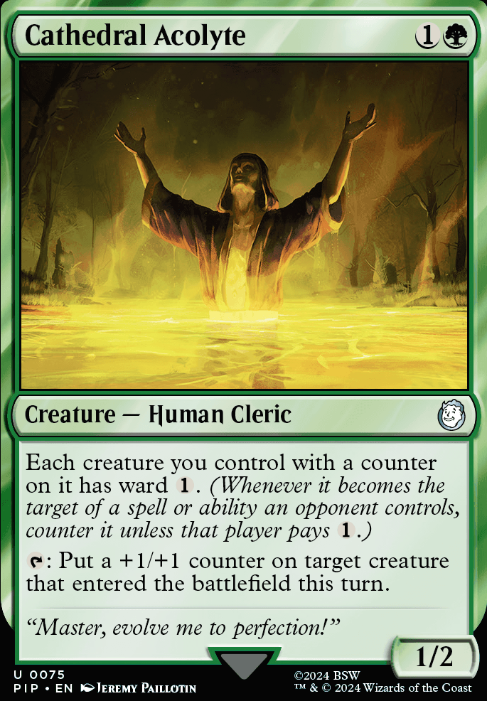 Cathedral Acolyte feature for The Wisemoth Knows