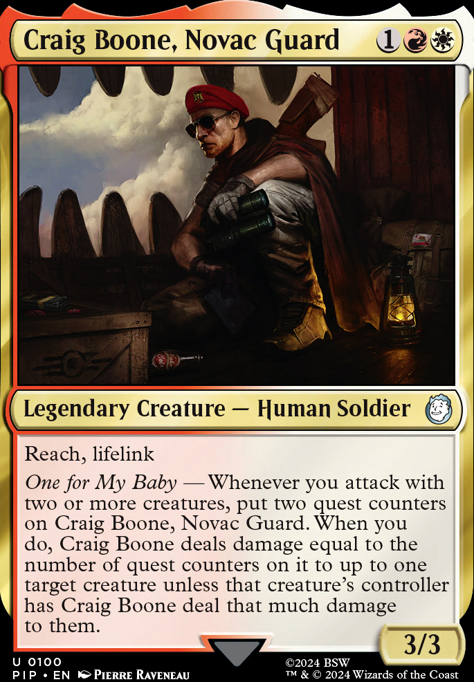 Featured card: Craig Boone, Novac Guard