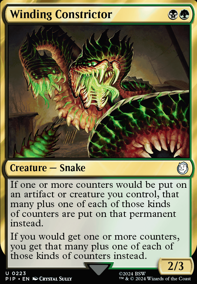 Winding Constrictor feature for Collecting Counters
