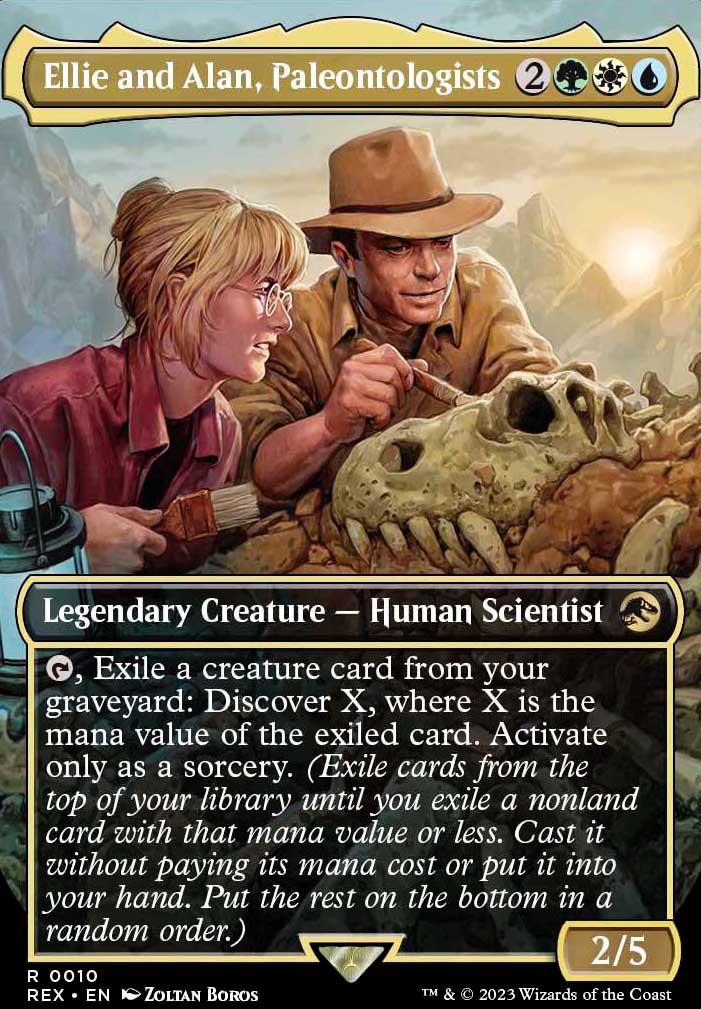 Featured card: Ellie and Alan, Paleontologists
