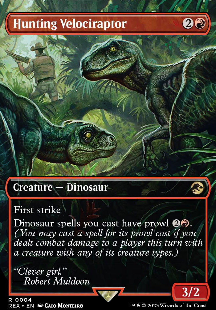 Hunting Velociraptor feature for Gishath, Dinos Perfected