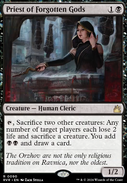 Priest of Forgotten Gods feature for Orzhov Aristocrats