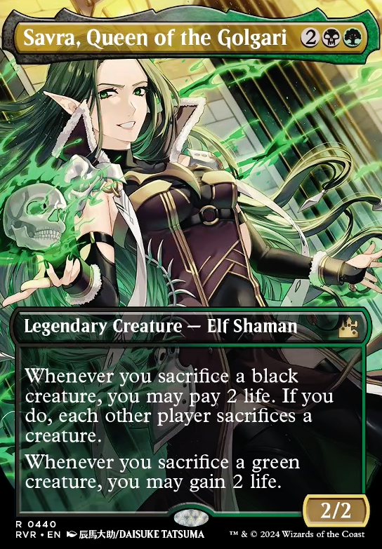 Savra, Queen of the Golgari feature for Savra Slays