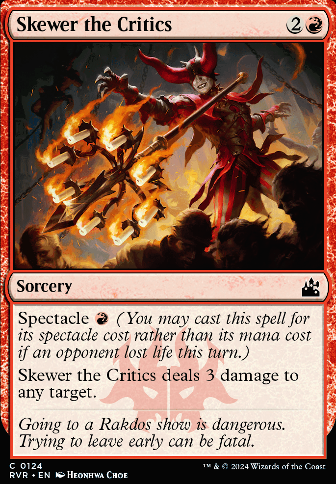 Featured card: Skewer the Critics