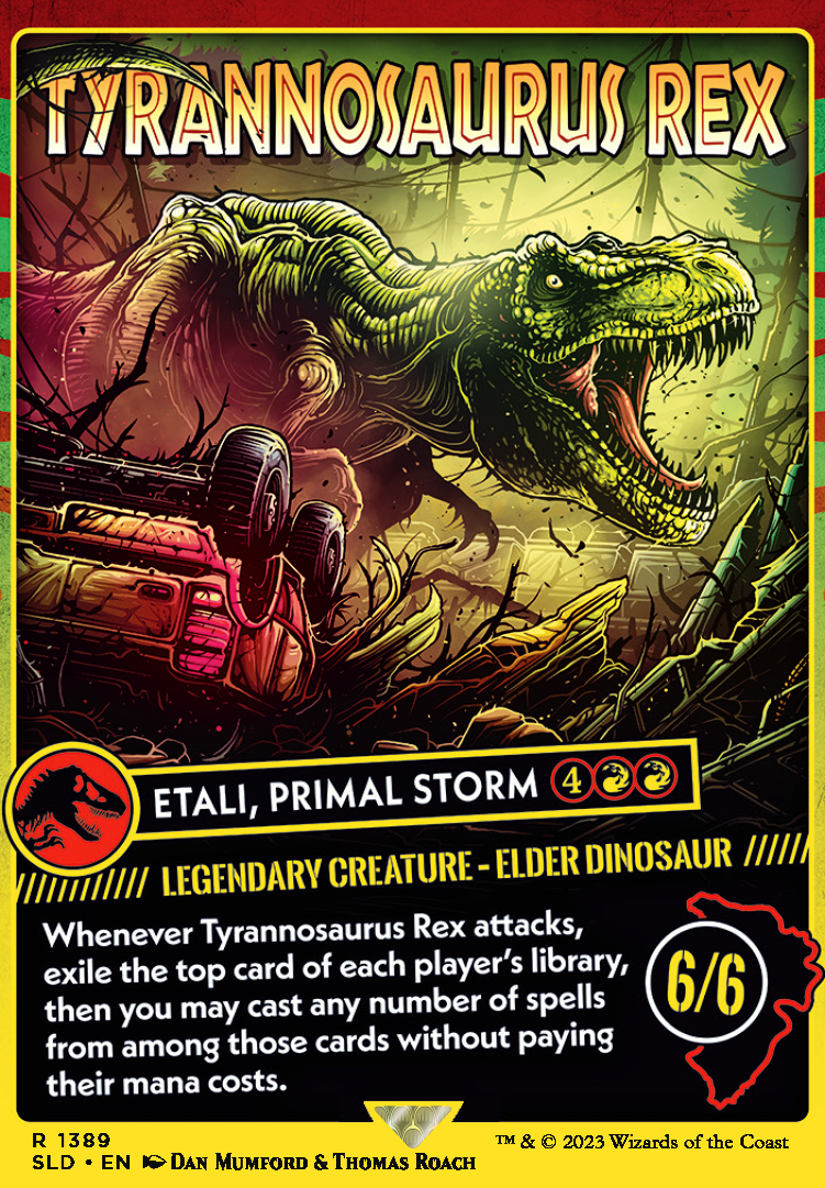Etali, Primal Storm feature for When Dinosaurs Ruled EDH