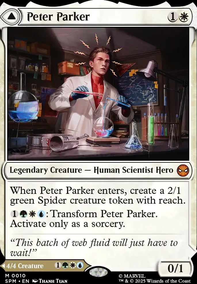 Peter Parker feature for Spooderman, Spooderman