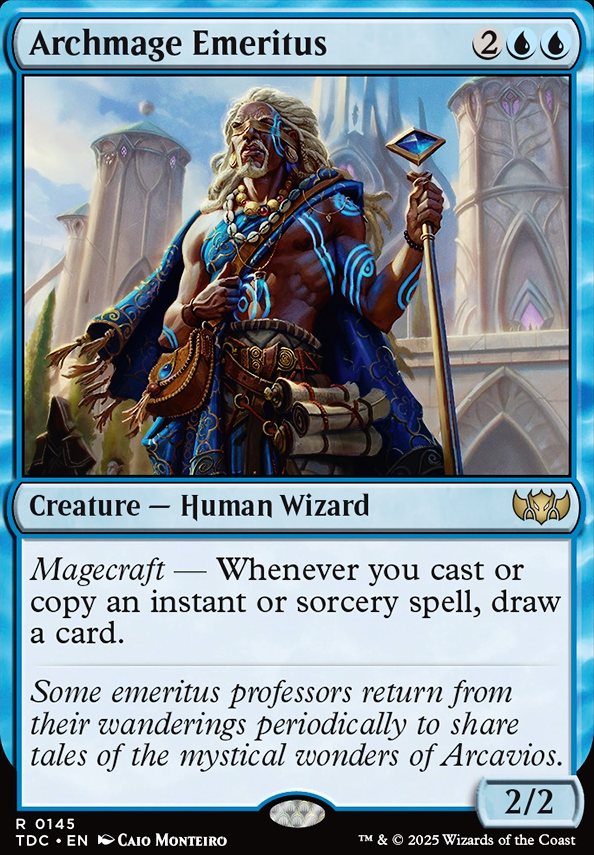 Archmage Emeritus feature for Talrand's Tunnel Vision