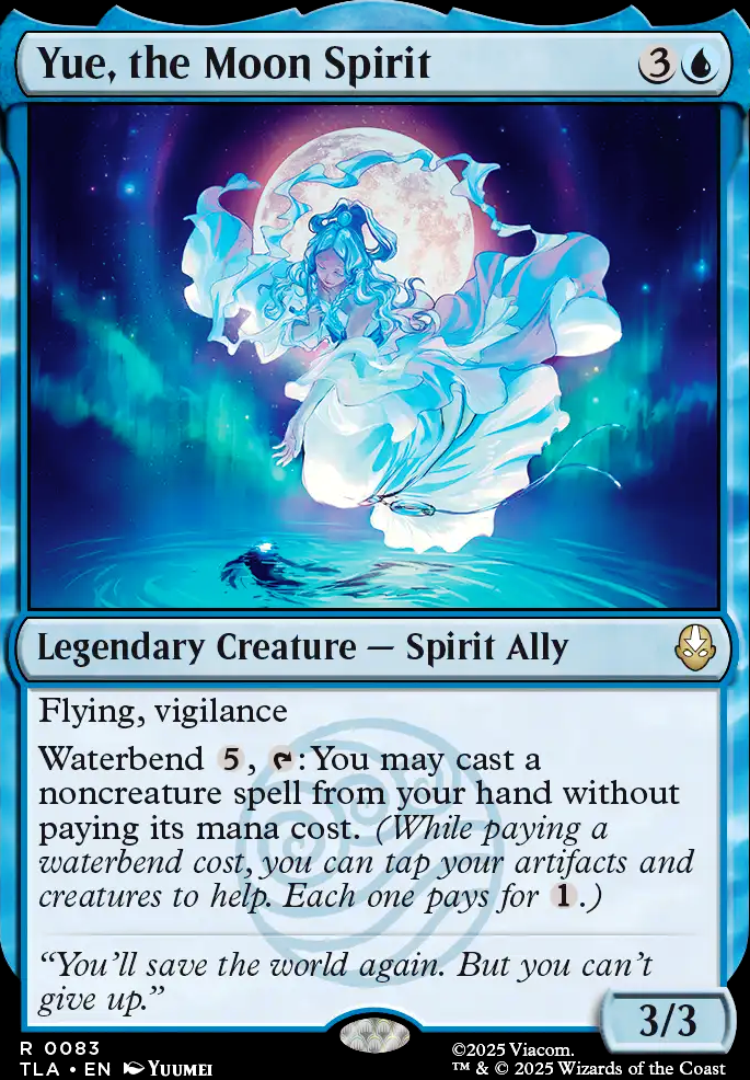 Yue, the Moon Spirit feature for Blood Bending