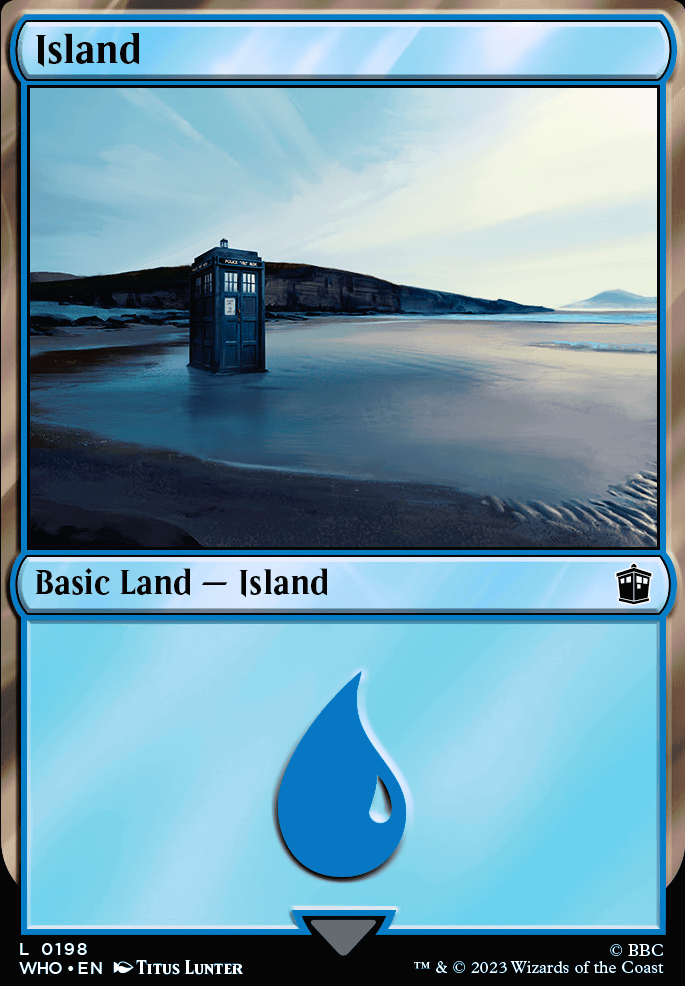 Island feature for First deck (white, red, blue)