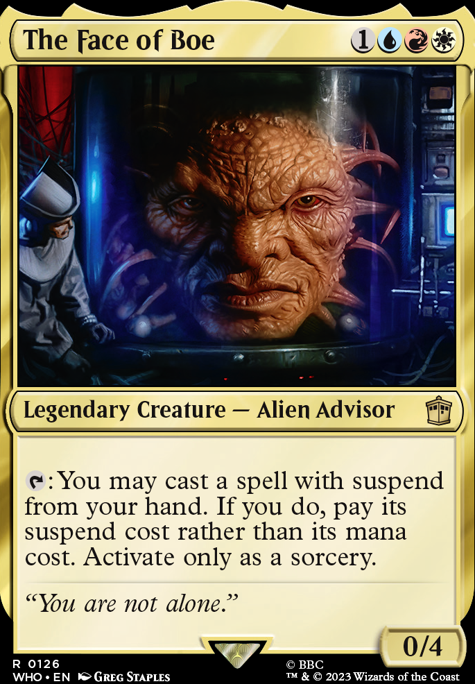 The Face of Boe feature for So Much Suspense | Boe EDH