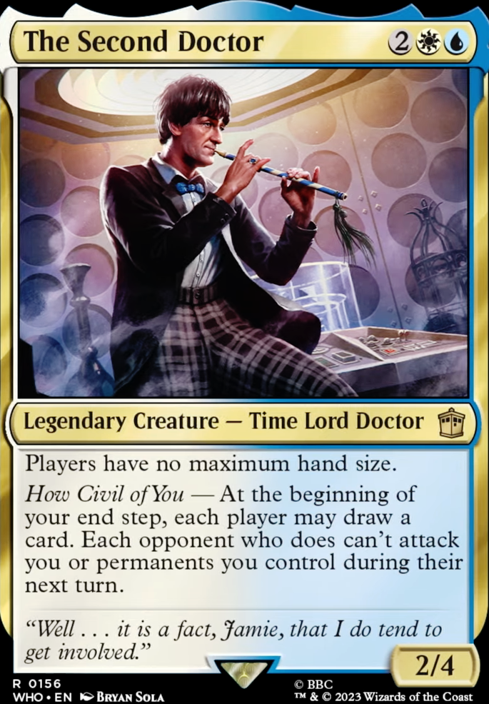 The Second Doctor feature for 3, 2, 1, DRAW!!!