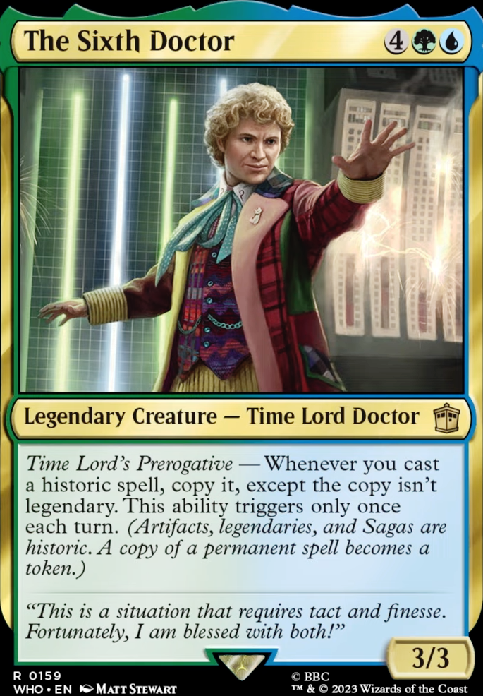 Featured card: The Sixth Doctor