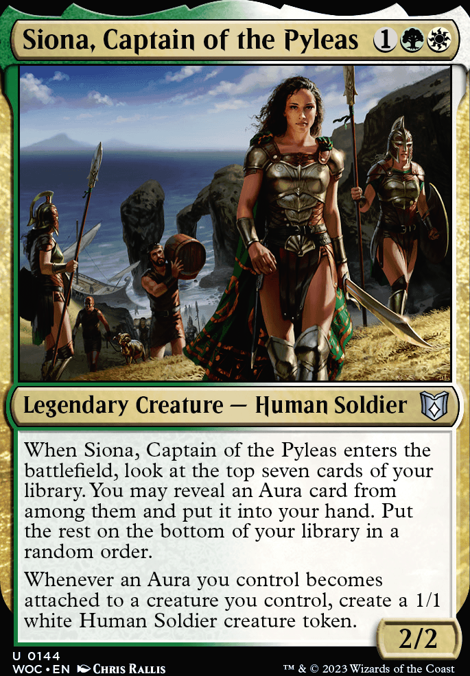 Siona, Captain of the Pyleas feature for Pauper EDH Siona