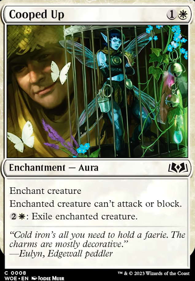 Cooped Up feature for WOE: Pauper Orzhov Enchantments