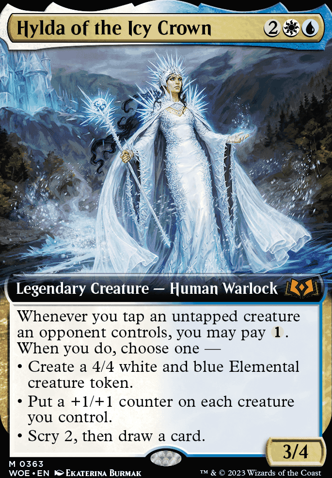 Hylda of the Icy Crown feature for evil tap deck