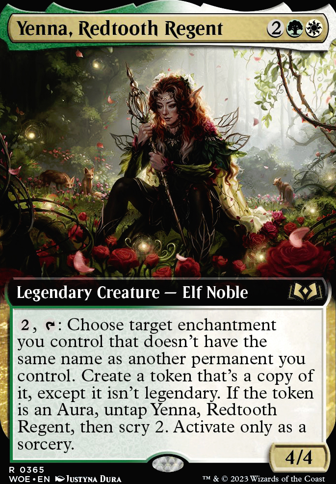 Yenna, Redtooth Regent feature for Selesnya Elfchantments