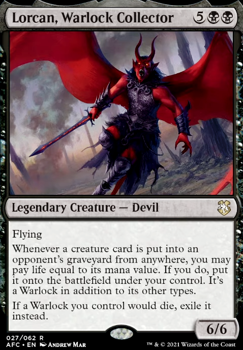 Featured card: Lorcan, Warlock Collector