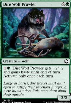Dire Wolf Prowler feature for Green/Black Midrangey thing