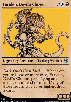 Farideh, Devil's Chosen feature for Rolling Dice is nice - Farideh (DnD Themed)
