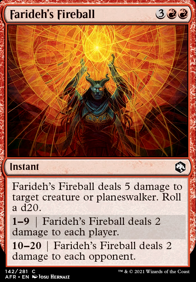 Farideh's Fireball feature for Burnmother