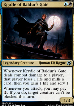 Krydle of Baldur's Gate feature for Krydle evasion edh
