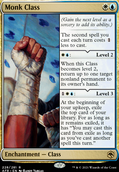 Monk Class feature for Fists of Fury - Monk Class EDH