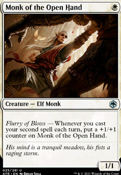 Monk of the Open Hand feature for absurd decks - elf white blue