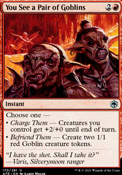 You See a Pair of Goblins feature for White/Red Venture into the dungeon