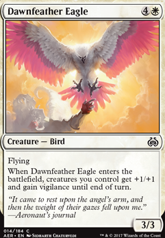 Dawnfeather Eagle feature for 40 Cents Mono-White Pauper