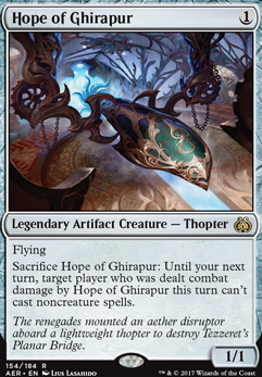 Hope of Ghirapur feature for Hope of Ghirapur: Tiny thopter covered in swords
