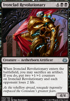 Ironclad Revolutionary feature for Yahenni's Midnight Entourage | Aetherborn Tribal