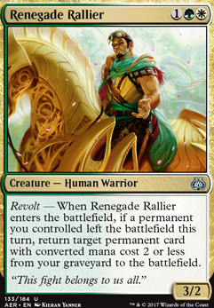 Renegade Rallier feature for Nascent Rebellion