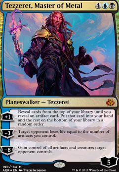 Tezzeret, Master of Metal feature for Reyhan/Silas Renn-Artificer Commander Deck