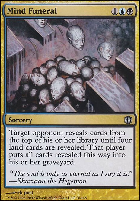 Mind Funeral feature for Horror Mill Deck