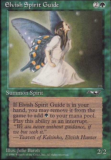 Elvish Spirit Guide feature for Mono Green Natural Order