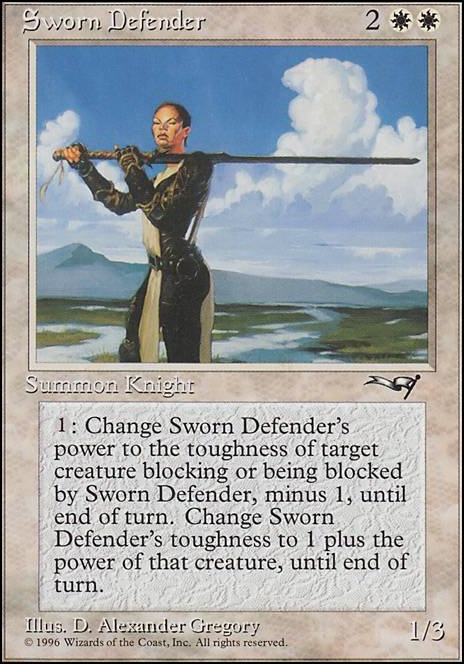 Featured card: Sworn Defender