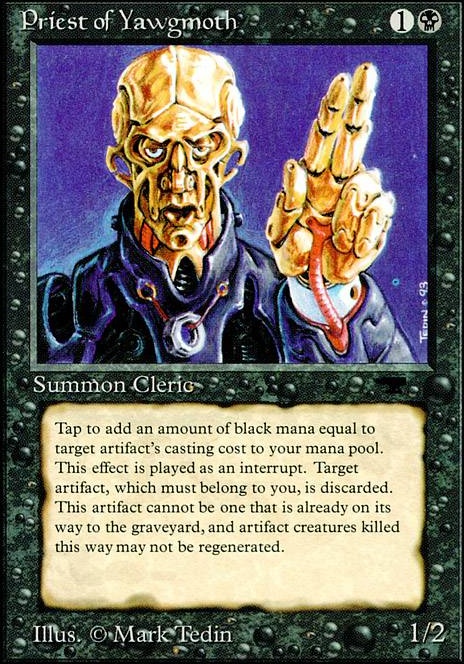 Featured card: Priest of Yawgmoth