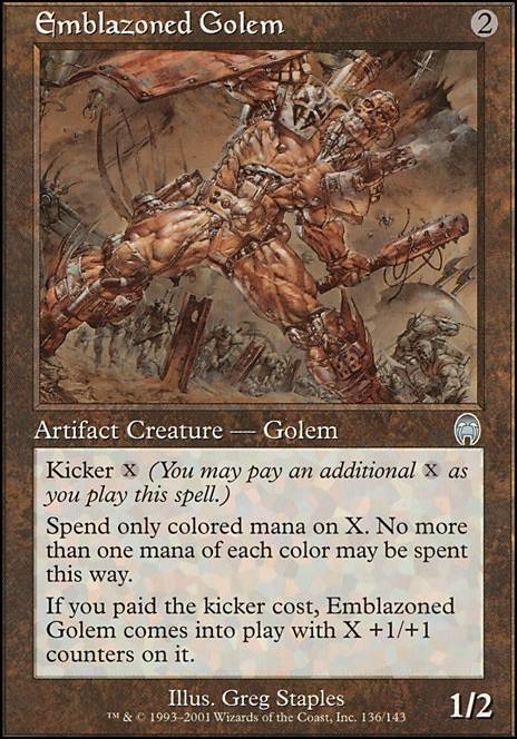 Featured card: Emblazoned Golem