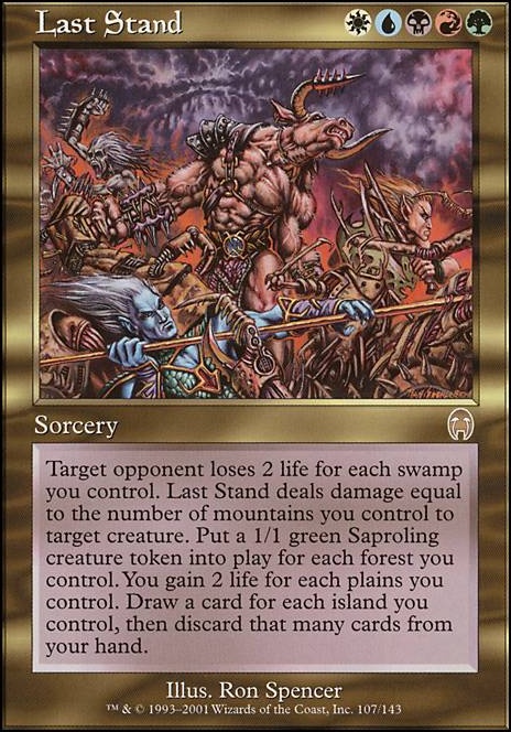 Last Stand feature for Jodah, Bad Creature Cycle Tribal