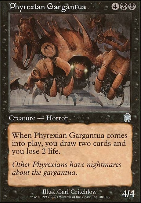 Phyrexian Gargantua feature for Father of Machines