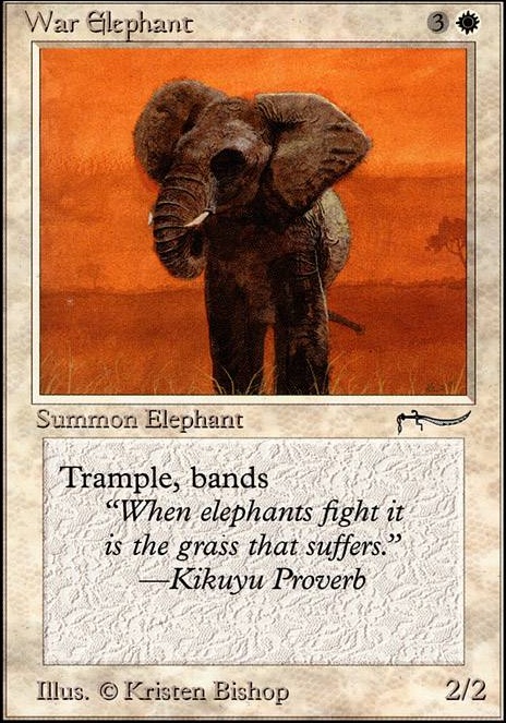War Elephant feature for The Elephant In The Room