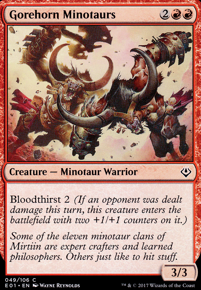 Featured card: Gorehorn Minotaurs