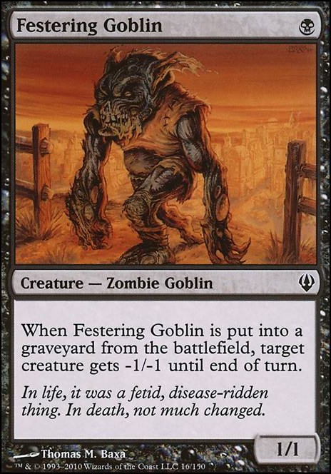 Featured card: Festering Goblin