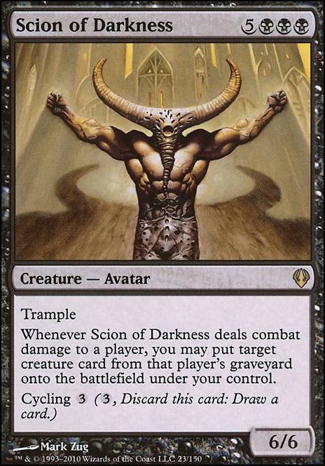 Scion of Darkness feature for Black-White Graveyard Deck